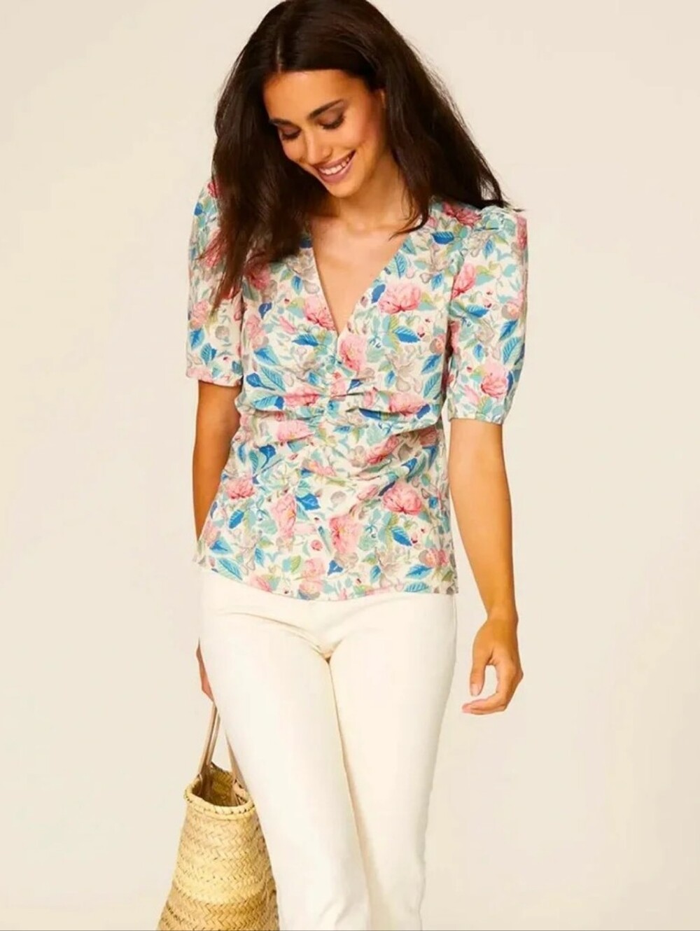 LA VIE Rebecca Taylor Painted Garden Top